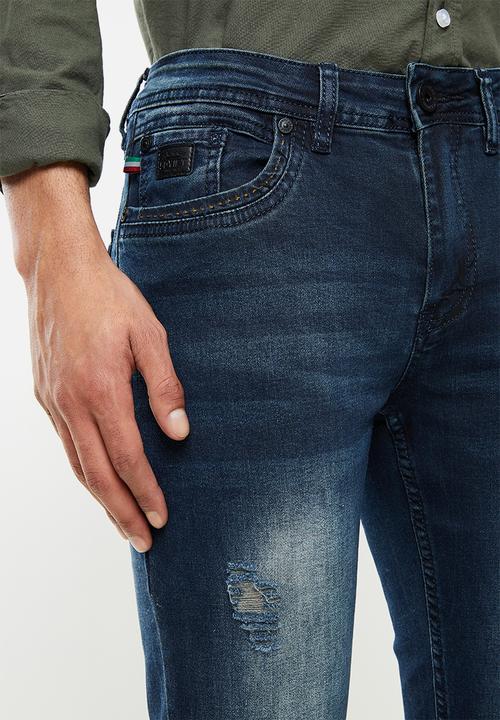 SOVIET - M viscounte #9 fashion slim leg denim  - indigo