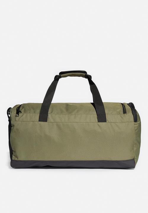 adidas Performance - Linear duffel m - focus olive black/white