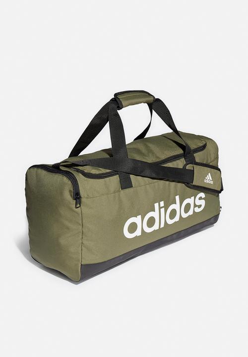 adidas Performance - Linear duffel m - focus olive black/white