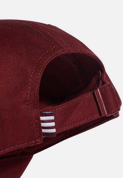 adidas Performance - Baseball three stripes cap - shadow red/white/white