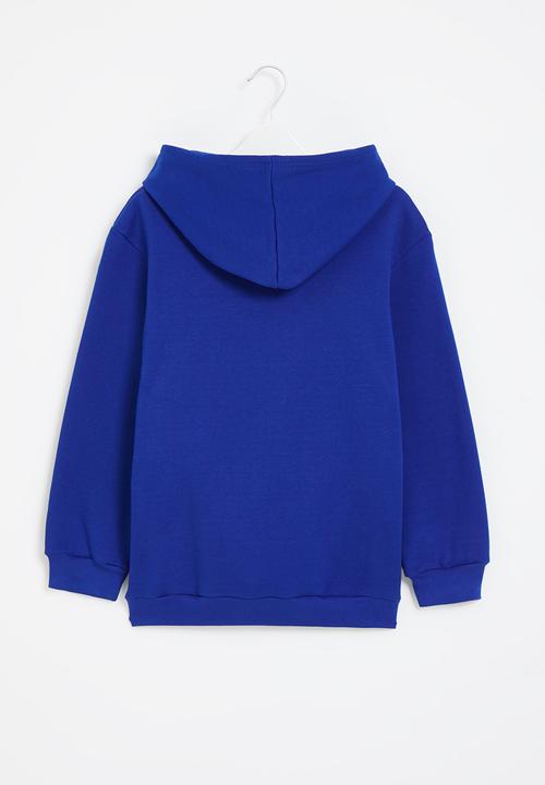 Rebel Republic - Boys graphic hooded sweatshirt - royal melange