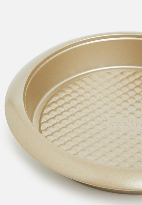 Excellent Houseware - Tart mold round baking tin-Champagne 