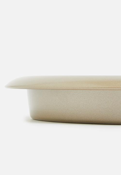 Excellent Houseware - Tart mold round baking tin-Champagne 