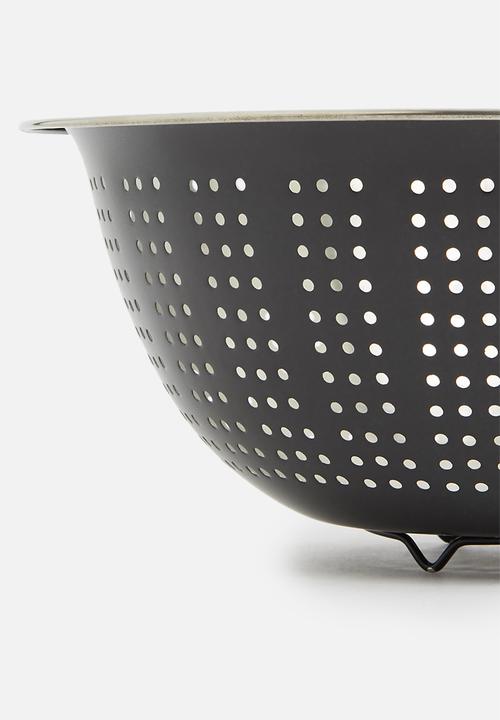 Excellent Houseware - Stainless steel colander - antracite