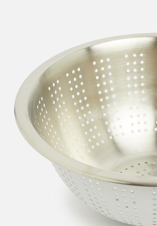Excellent Houseware - Stainless steel colander - cream