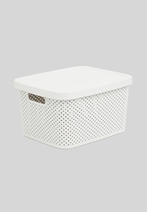 Storage Solutions - Storage box with lid - soft white