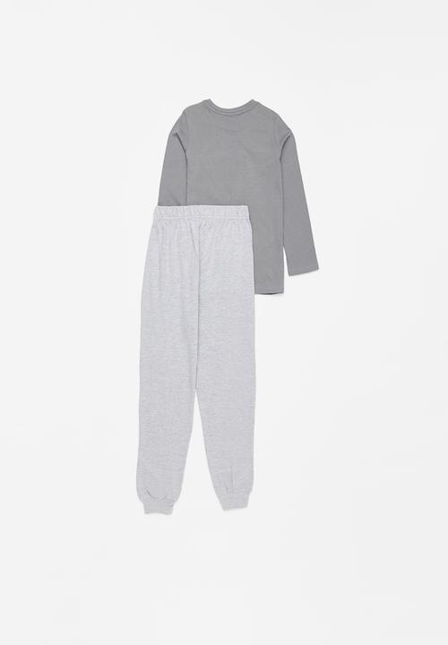 Rebel Republic - Top & pants pj set - grey