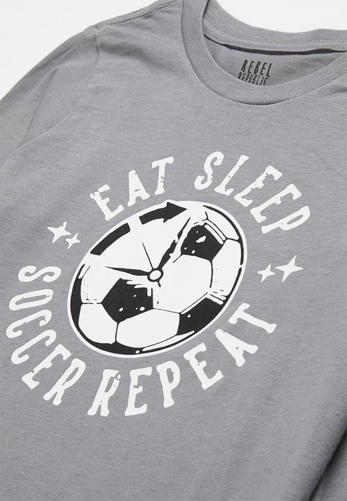 Rebel Republic - Top & pants pj set - grey
