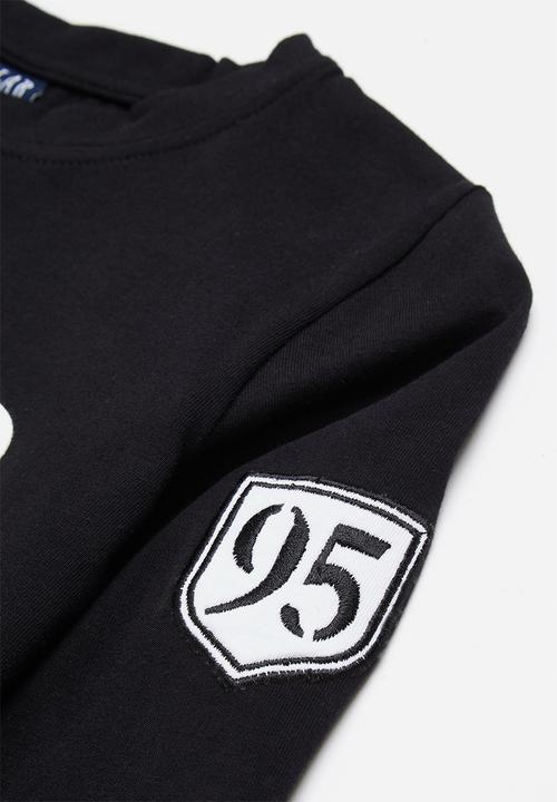 LAB - Long sleeve printed tee - black