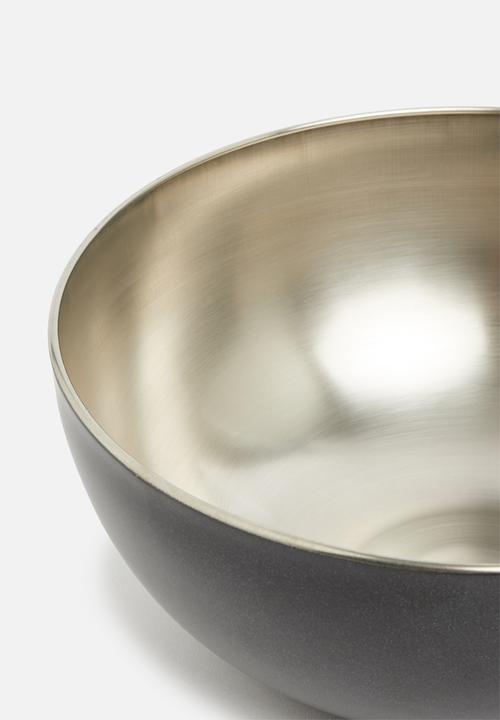 Excellent Houseware - Stainless steel bowl - antracite