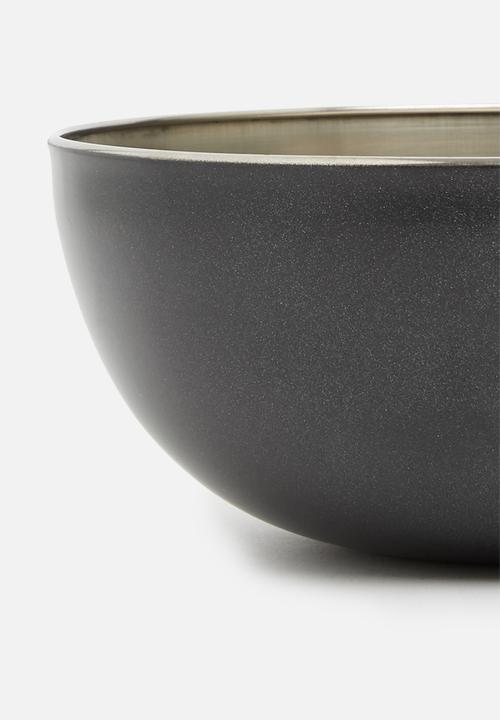Excellent Houseware - Stainless steel bowl - antracite