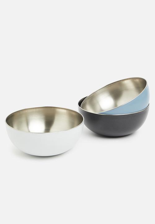 Excellent Houseware - Stainless steel bowl - antracite