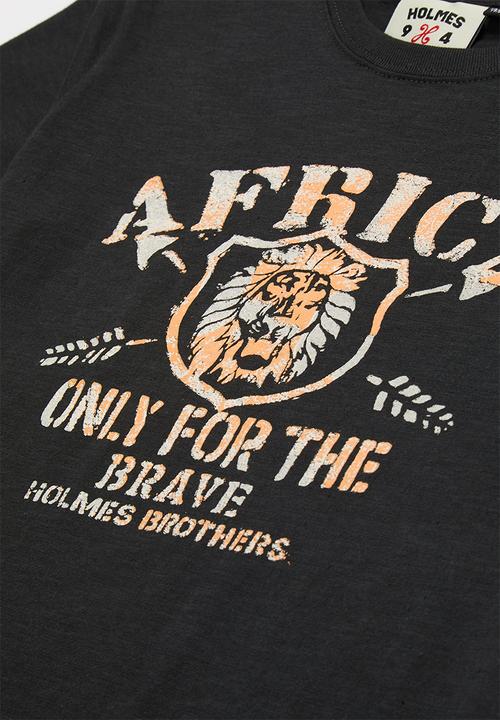 Holmes Bro's - Boys africa brave tee- black