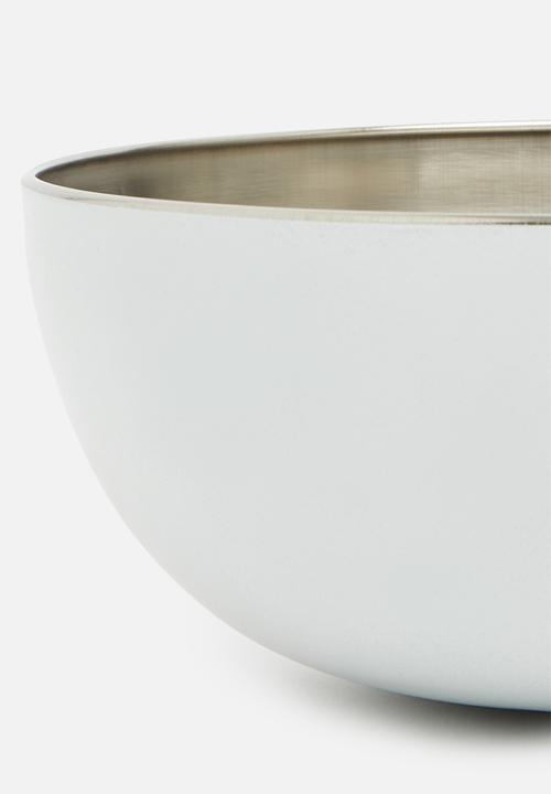 Excellent Houseware - Stainless steel bowl - cream white