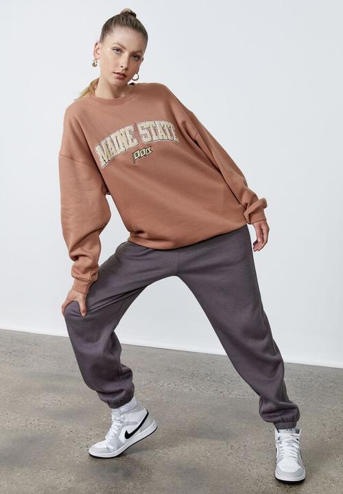 Factorie - Os graphic crew - terracotta/maine state