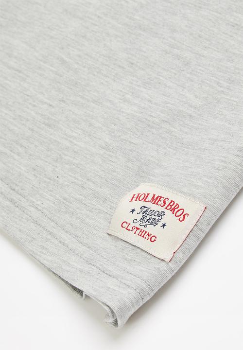 Holmes Bro's - Boys chopper tee - dirty grey melange