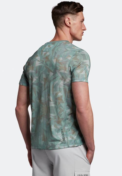 Lyle & Scott - Hiker tee - cactus green print