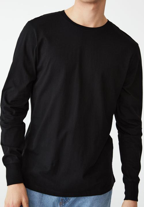 Cotton On - Organic long sleeve t-shirt - black