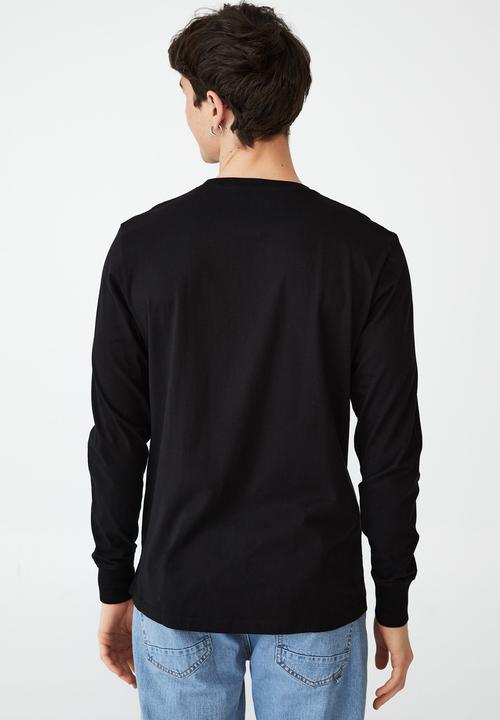 Cotton On - Organic long sleeve t-shirt - black