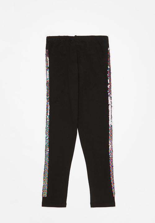 Koton Kids - Side-tape leggings - black