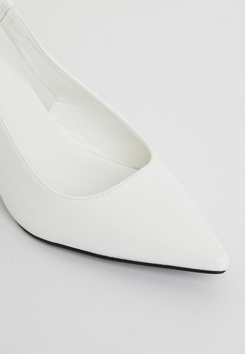 Superbalist - Lisa closed block heel - white