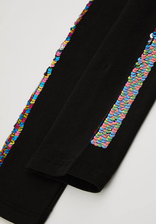 Koton Kids - Side-tape leggings - black
