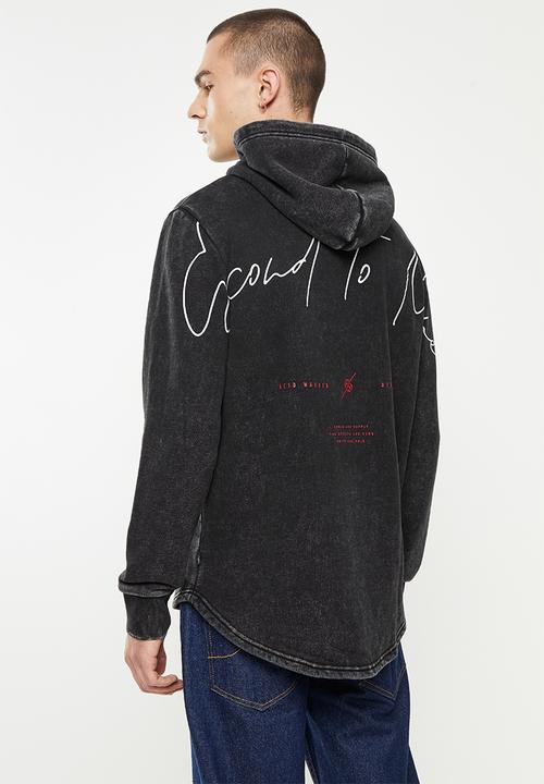 Silent Theory - Second to none hoodie - washed black