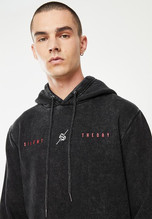 Silent Theory - Second to none hoodie - washed black