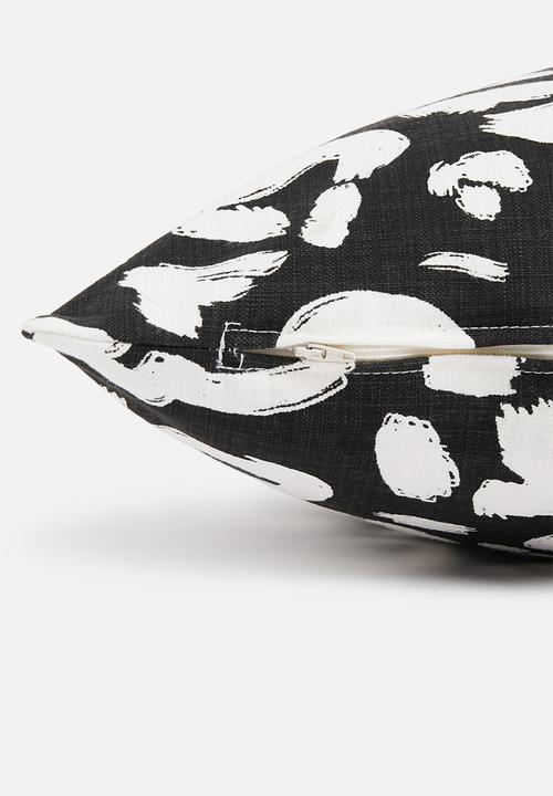 Sixth Floor - Wild & free cushion cover - black & cream