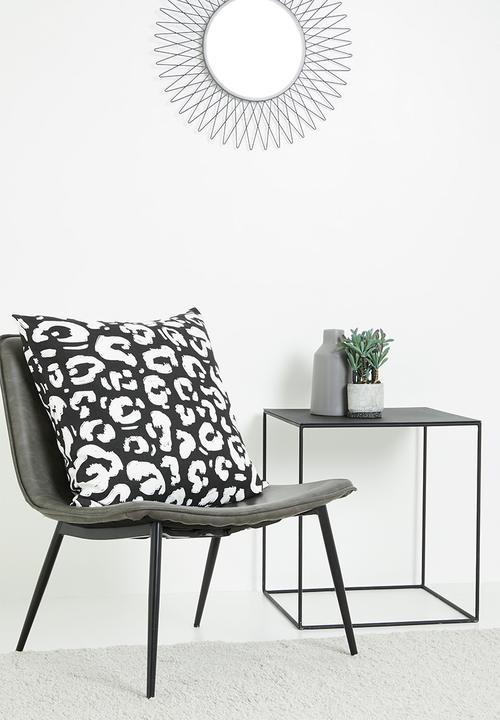 Sixth Floor - Wild & free cushion cover - black & cream