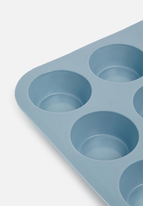 Excellent Houseware - Silicone muffin form - blue