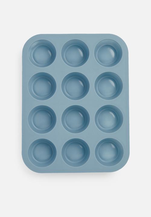 Excellent Houseware - Silicone muffin form - blue