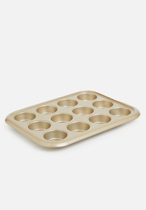 Excellent Houseware - Muffin baking tin - Champagne