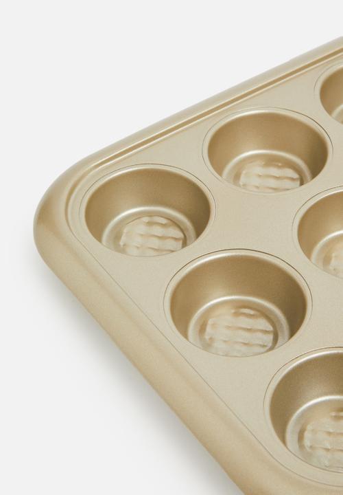 Excellent Houseware - Muffin baking tin - Champagne