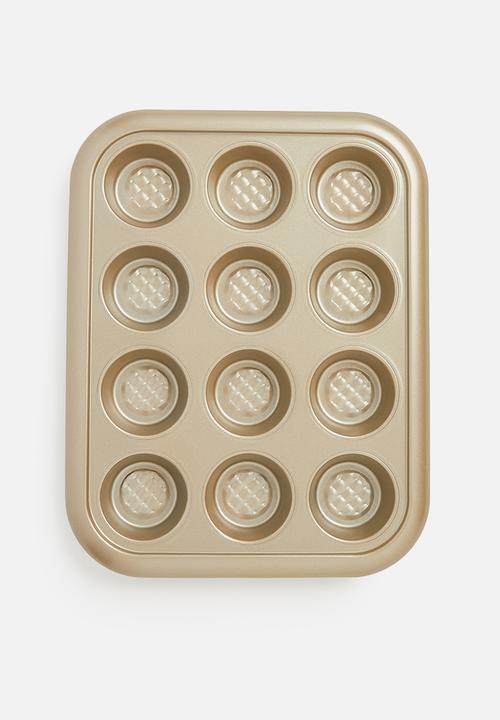 Excellent Houseware - Muffin baking tin - Champagne