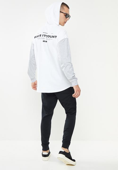 St. Goliath - Make it count hoody - white