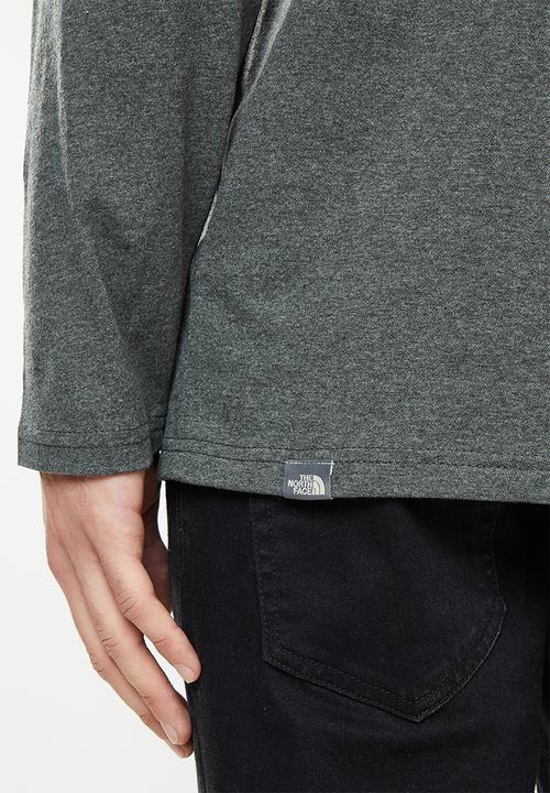 The North Face - M l/s easy tee  - grey melange