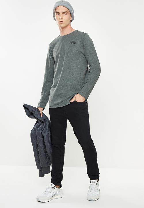 The North Face - M l/s easy tee  - grey melange