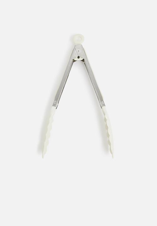 Excellent Houseware - Stainless steel tongs - cream