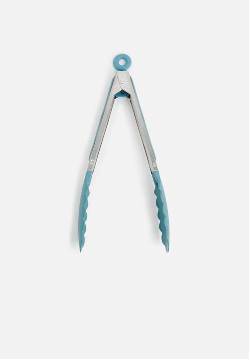 Excellent Houseware - Stainless steel tongs - blue