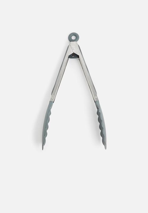 Excellent Houseware - Stainless steel tongs - antracite