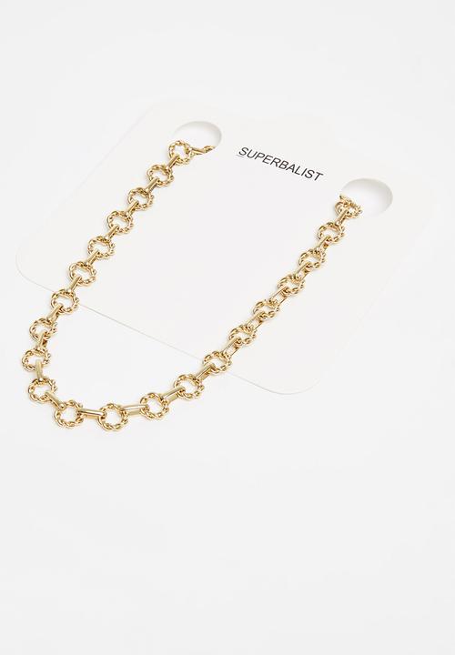 Superbalist - Circular link necklace - gold