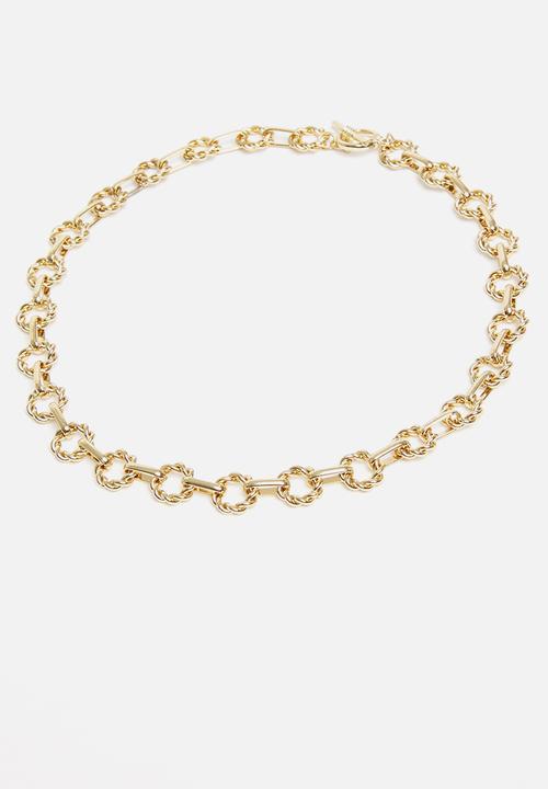 Superbalist - Circular link necklace - gold