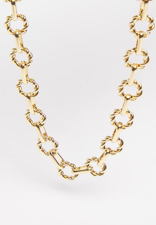 Superbalist - Circular link necklace - gold