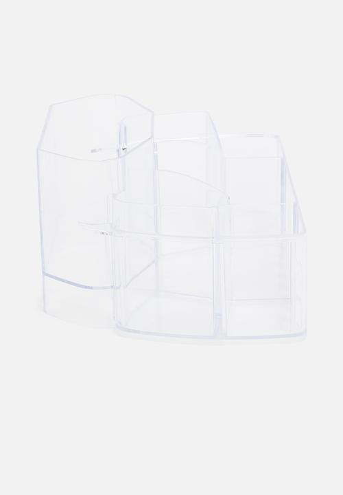 Sixth Floor - Tier makeup organiser - clear