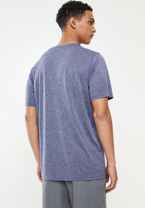 PUMA - Performance Heather Training Tee - Peacoat Blue Heather