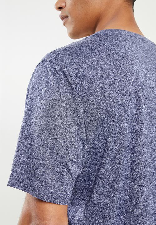PUMA - Performance Heather Training Tee - Peacoat Blue Heather