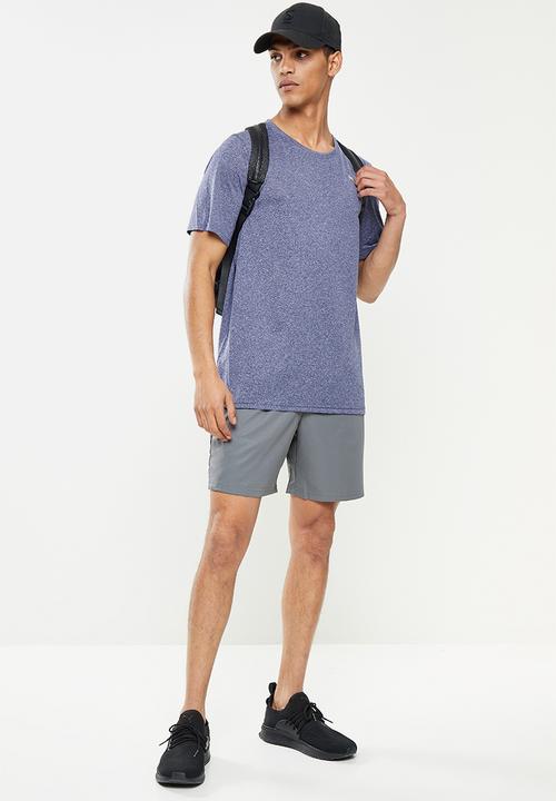 PUMA - Performance Heather Training Tee - Peacoat Blue Heather