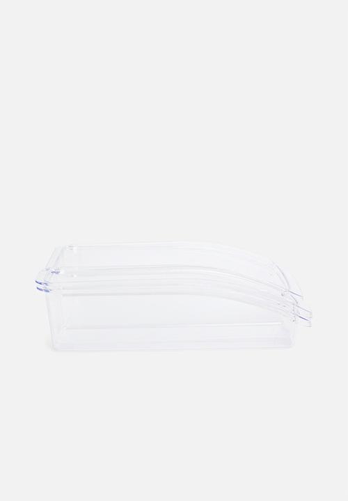 Excellent Houseware - Fridge organizer set of 3 - clear 
