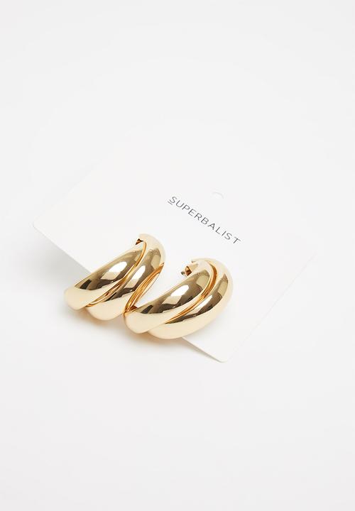 Superbalist - Naiya hoop earrings - gold